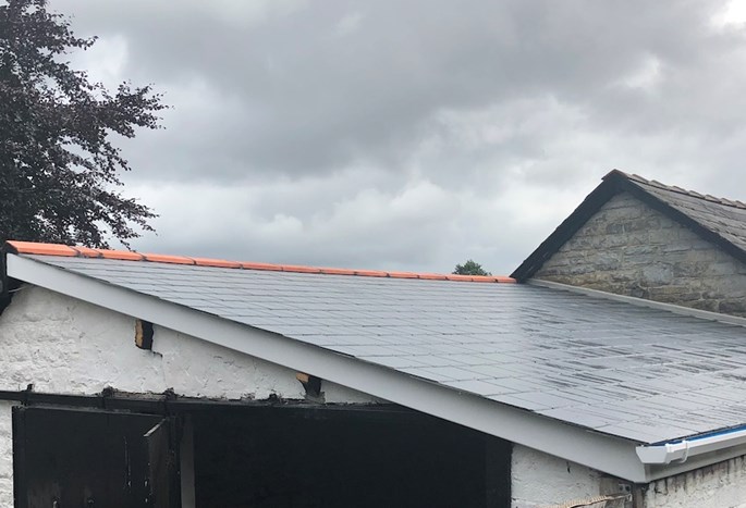 Pitched roof example