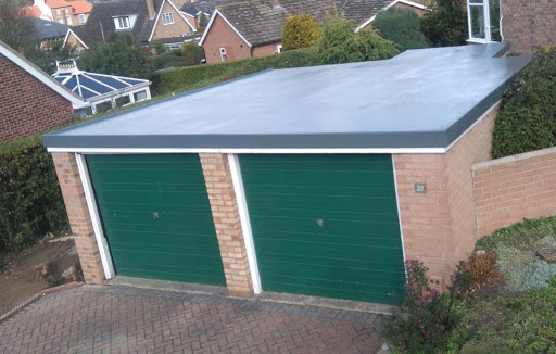 GRP garage flat roof