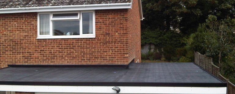 EPDM flat roof installed in Norwich