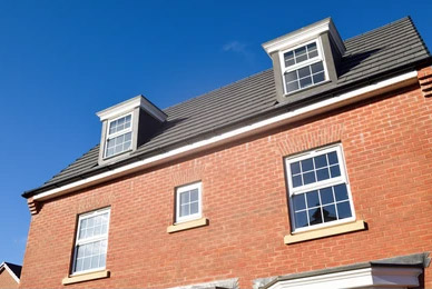 New roof installed on a new house in Norwich