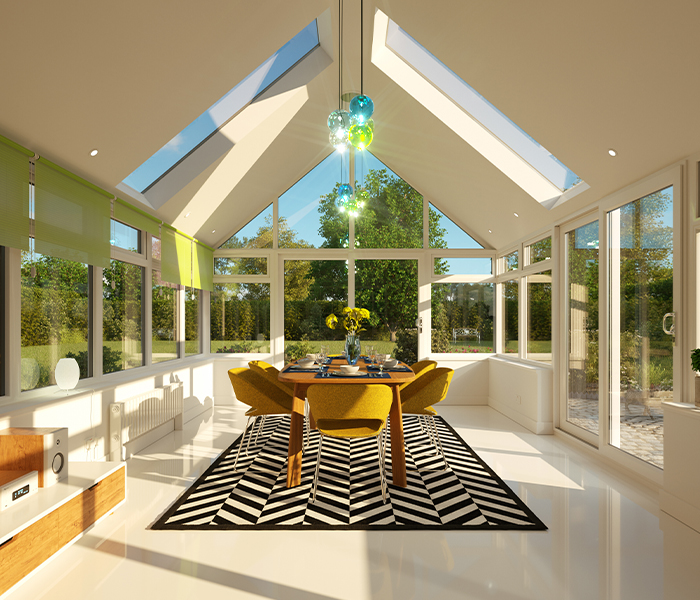 Internal conservatory warm roof in Norwich