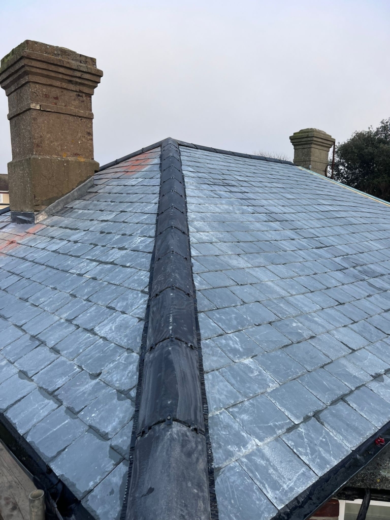 Photo of new slate roof job in Aldeburgh