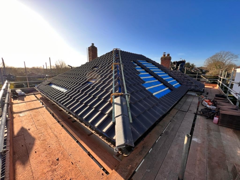 Photo of a re-roof job in Cringleford, Norwich