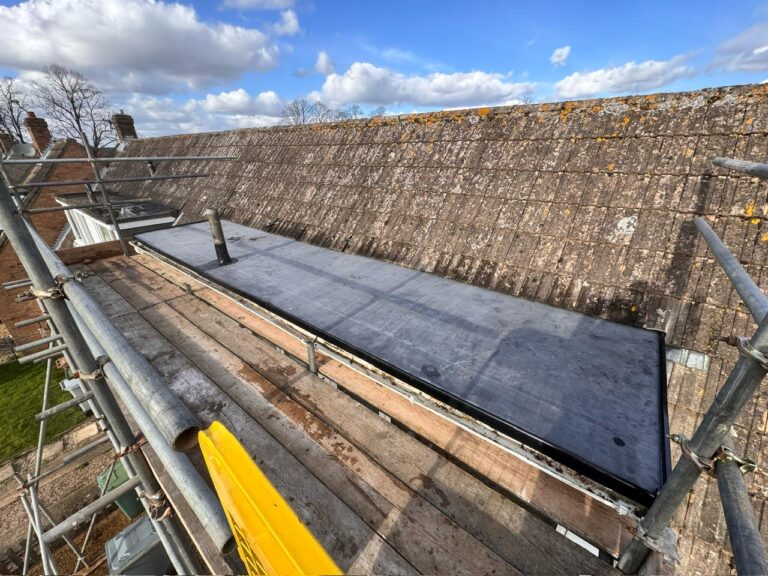 dormer widow EPDM flat roof replacement by Point Roofing & Guttering Norwich