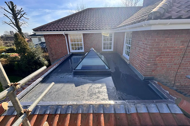 A flat roof replacement job been completed by our team