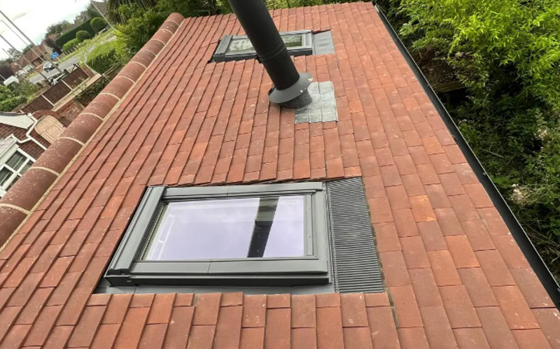 2 Velux windows installed on a roof in Norwich
