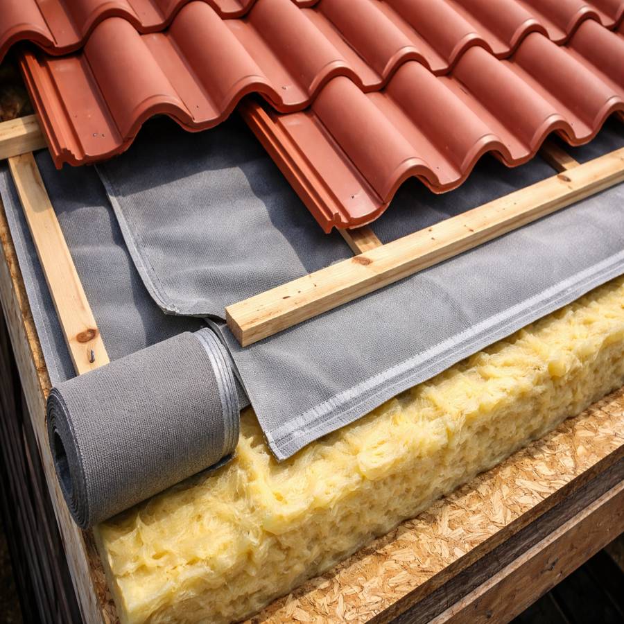 What is under roof tiles