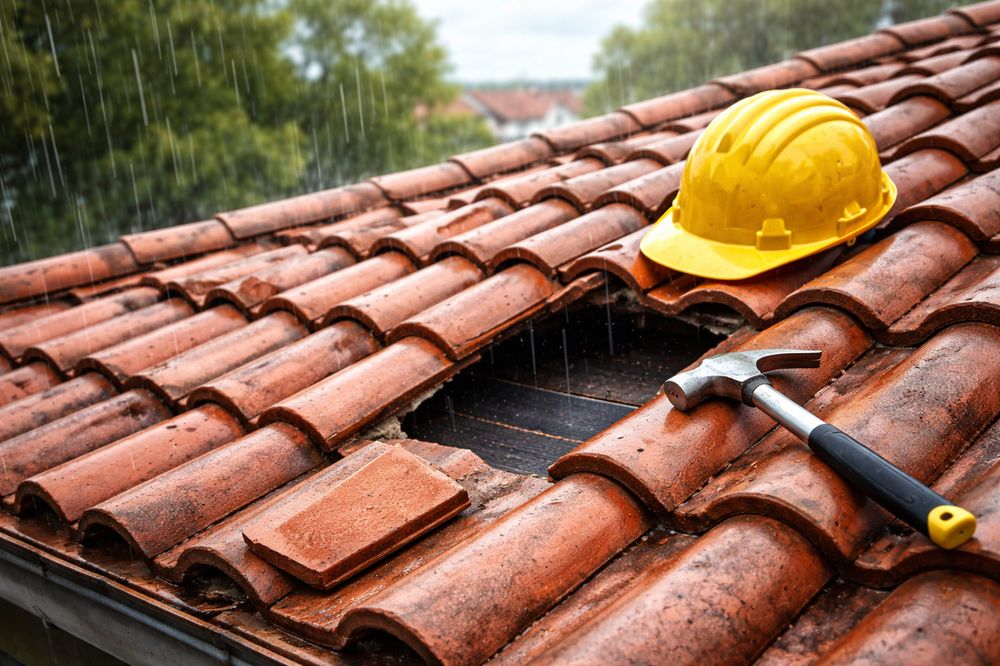 Single missing roof tile