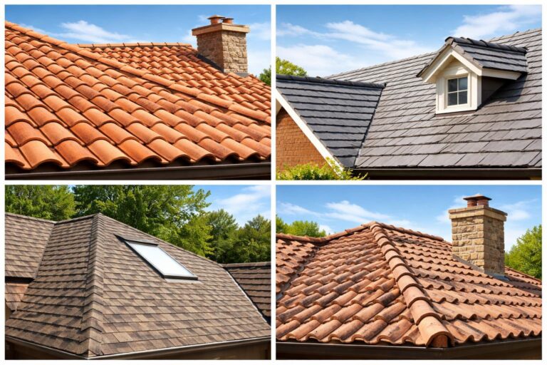 Different roof tile types