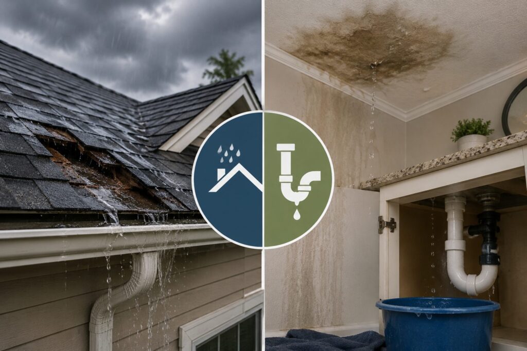 Roofing vs plumbing issues