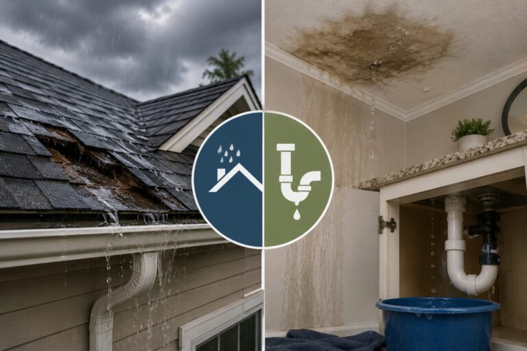 Roofing vs plumbing issues