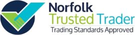 Norfolk Trusted Trader member approved logo.